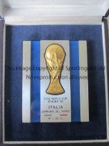 WORLD CUP 1982 Bertoni commemorative plaque by the Italian Federation to celebrate the 1982 World