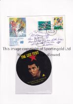 MOHAMMAD ALI / AUTOGRAPH Health In Sports FDC date stamped 17/6/1988 in Geneva with a dedicated note