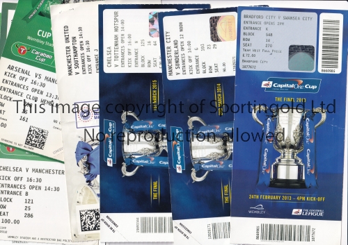 THE FOOTBALL LEAGUE CUP FINAL TICKETS Nine tickets for the Capital one Cup Final ties at Wembley