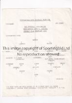 CHELSEA Single sheet programme for the away Football Combination match v Northampton Town 22/2/1966.