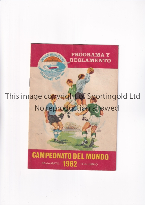 1962 FIFA WORLD CUP CHILE Tournament Programme issued by Gildemeister S.A.C. 12-page Programa Y - Image 3 of 4