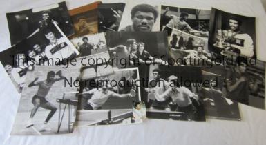 PRESS PHOTOS / DESMOND DOUGLAS / TABLE TENNIS Fourteen B/W photos with Press stamps on the