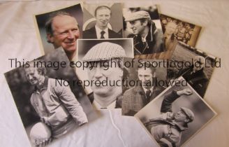 PRESS PHOTOS / JACK CHARLTON Thirteen B/W photos with stamps on the reverse, the largest is 11" X