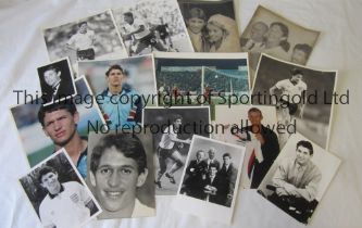 PRESS PHOTOS / JIMMY HILL Nine B/W photos and 4 colour photos with stamps on the reverse, plus 8