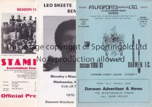 MANCHESTER UNITED Twelve away Friendly matches v Darwen 9/8/1980, Mossley 6/5/1981, Leo Skeete