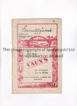 SUNDERLAND V HUDDERSFIELD TOWN 1949 Programme for the League match at Sunderland 3/12/1949,