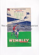 1949 FA AMATEUR CUP FINAL / FIRST AT WEMBLEY STADIUM Programme for Bromley v Romford 23/4/1949,