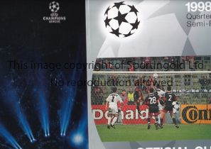 MANCHESTER UNITED / UEFA CHAMPIONS LEAGUE Two Official Guides, including 1 X Quarter and Semi Finals