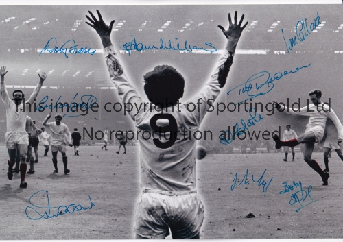 WEST BROMWICH ALBION AUTOGRAPHS 1968 Autographed 12 x 8 colour photo of a montage of images relating - Image 2 of 4