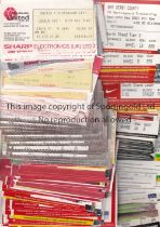 MANCHESTER UNITED Over two hundred home League match tickets including duplicates v Birmingham