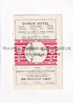 DONCASTER ROVERS V GATESHEAD 1935 Programme for the League match at Doncaster 19/1/1935, vertical