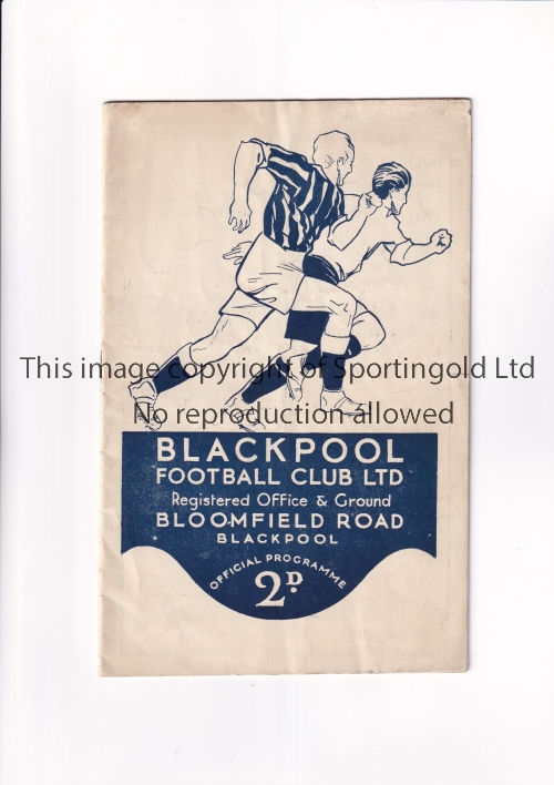 BLACKPOOL V SHEFFIELD UNITED 1935 Programme for the League match at Blackpool 21/10/1935, scores - Image 4 of 4