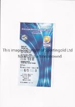 MANCHESTER UNITED / FIFA CLUB WORLD CUP 2008 Ticket for the away FIFA Club World Cup Japan Semi