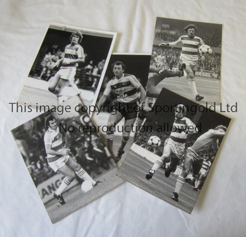 PRESS PHOTOS / QUEEN'S PARK RANGERS Five B/W photos with stamps on the reverse from the 1980's, 4 - Image 3 of 4