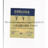 CHELSEA Home FA Cup ticket from the 1960's. Possibly v Huddersfield Town 1963/4 Good