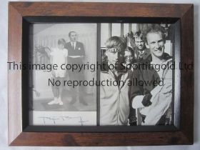 BJORN BORG / AUTOGRAPH Framed photos and autograph of Swiss former No.1 tennis champion with a