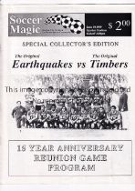 GEORGE BEST Programme for 15 Year Anniversary Reunion Game 10/6/1989, The Original San Jose