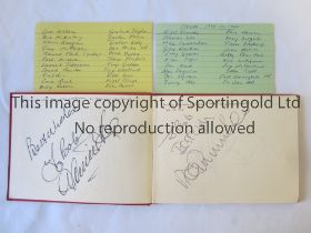SPORT AUTOGRAPHS Nottingham Forest autograph book including various signatures collected between