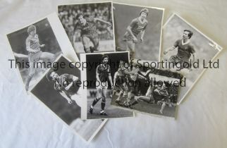 PRESS PHOTOS / RONNIE WHELAN Seven B/W photos with stamps on the reverse, the largest is 10" X 8",