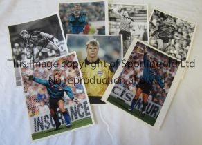 PRESS PHOTOS / CHRIS WOODS Twelve photos with stamps on the reverse, 7 colour, 3 B/W and 2