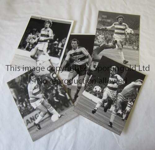 PRESS PHOTOS / QUEEN'S PARK RANGERS Five B/W photos with stamps on the reverse from the 1980's, 4 - Image 2 of 4