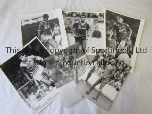 PRESS PHOTOS / MARK BRIGHT Six B/W photos with stamps on the reverse, the largest is 10" X 8" in