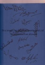 RANGERS 1999 AUTOGRAPHS Hardback book ‘Rangers - The Waddell Years 1938 - 1984', by Stephen Halliday