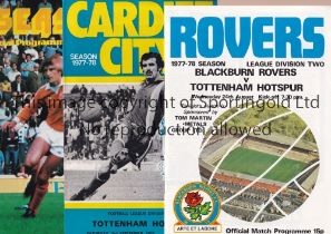 TOTTENHAM HOTSPUR Twenty one programmes for the away League matches for the promotion season 1977/