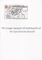 MANCHESTER UNITED / RYAN GIGGS / AUTOGRAPH Ticket for the home UEFA Champions League match v FC