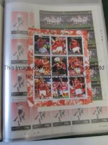 FOOTBALL STAMPS Two Albums: official Euro 2004 full album including over 50 stamps and an album with