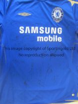 CHELSEA 2005 / AUTOGRAPHS Replica Centenary Cheslea shirt with tag, won at a Raffle before the