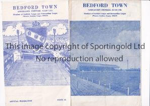 ARSENAL Two single sheet programmes for the away Metropolitan League matches for the season 1963/