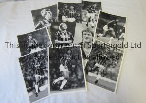 PRESS PHOTOS / AC MILAN Ten B/W photos with stamps on the reverse from the 1980's, the largest is 9"