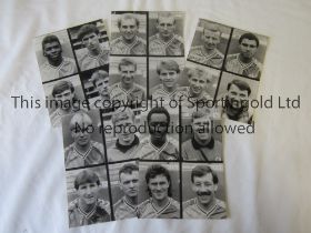 PRESS PHOTOS / ASTON VILLA 1982/3 Five 8" X 6" B/W photos with stamps on the reverse and 4 portraits