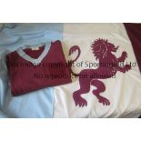 ASTON VILLA FOOTBALL SHIRT Shirt from the 1950's issued by Banbury and a white patch with blue 7