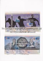FA CHARITY SHIELD TICKETS Two unused tickets for the FA Charity Shield matches at Wembley stadium,
