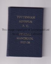 TOTTENHAM HOTSPUR Official handbook, hardback bound with blue covers and gold lettering without