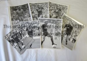 PRESS PHOTOS / BARRY VENISON Seven B/W photos with stamps on the reverse, majority 10" X 8" in