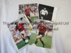 PRESS PHOTOS / ANDREJ KANCHELSKIS Four photos 1 X B/W and 3 X colour, with stamps on the reverse,