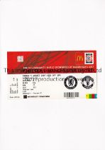 2007 COMMUNITY SHIELD / MANCHESTER UNITED V CHELSEA Unused ticket for the match at Wembley Stadium