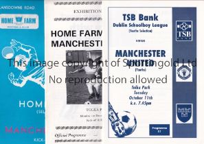 MANCHESTER UNITED Fifteen away Friendly matches v Shamrock Rovers 14/8/1964, minor tear to bottom of