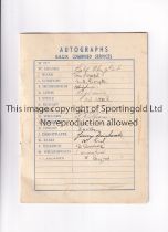 COMBINED SERVICES C.M.F. V COMBINED SERVICES B.A.O.R. 1946 / AUTOGRAPHS V.I.P. programme for the