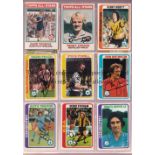FOOTBALL AUTOGRAPHS Twenty Topps autographed trade cards signed by players from the mid to late