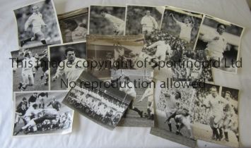 PRESS PHOTOS / ENGLAND RUGBY UNION Sixty four B/W photos with Press stamps on the reverse, the