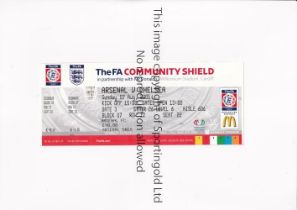 2005 COMMUNITY SHIELD Unused ticket for Arsenal v Chelsea at Millenium Stadium in Cardiff 7/8/