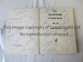 SCOTLAND FOOTBALL AUTOGRAPHS 1970 Hardback book Hugh Taylor's "The Scottish Football No 16',