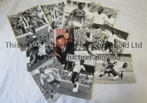 PRESS PHOTOS / GARTH CROOKS Thirteen B/W photos with stamps on the reverse, the largest is 10" X