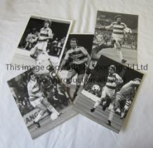 PRESS PHOTOS / QUEEN'S PARK RANGERS Five B/W photos with stamps on the reverse from the 1980's, 4