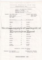 ARSENAL Single sheet programme for the home S.E.C.L Cup Semi-Final replay v Watford 26/2/1980,