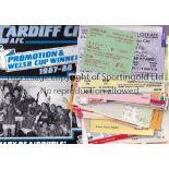 WALES / WELSH FOOTBALL Forty eight tickets and passes from the 1980's onwards including 17 X Wales